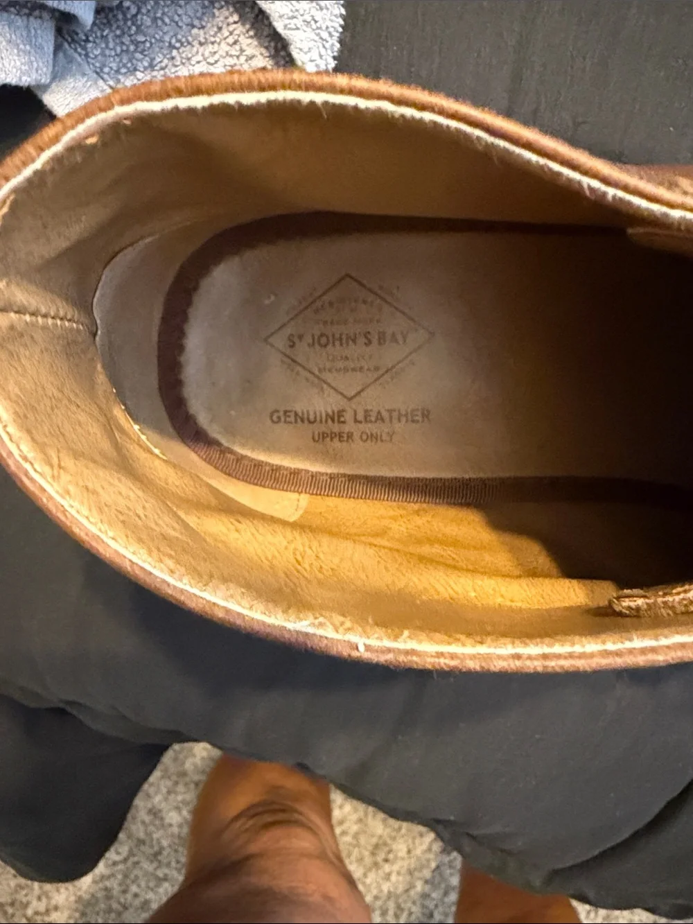 St. John's Bay Brown Leather Chukka Boots size 13, brown